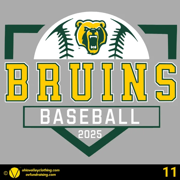 Brooke Middle School Baseball 2025 Design 11