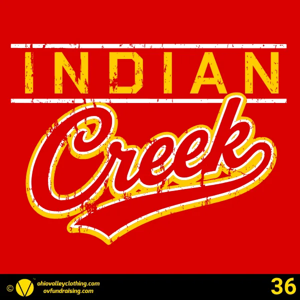 Indian Creek Football Boosters 2026 Design 36