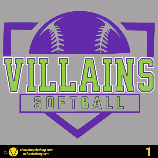 Villains Softball Designs Fall 2024 Design 01