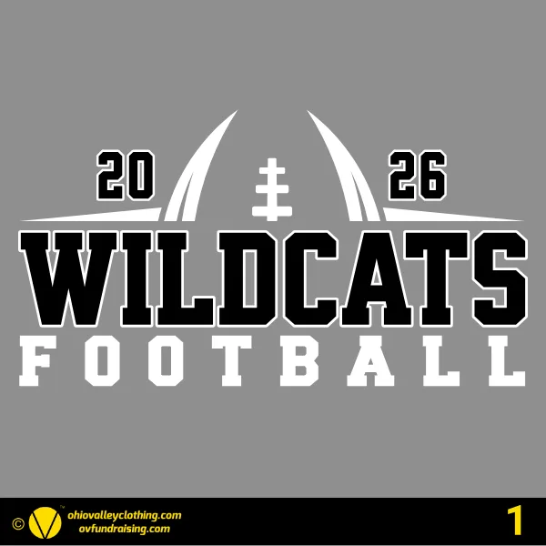 Edison Jr Wildcats Football 2026 Design 01