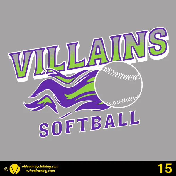 Villains Softball 2024 Design 15