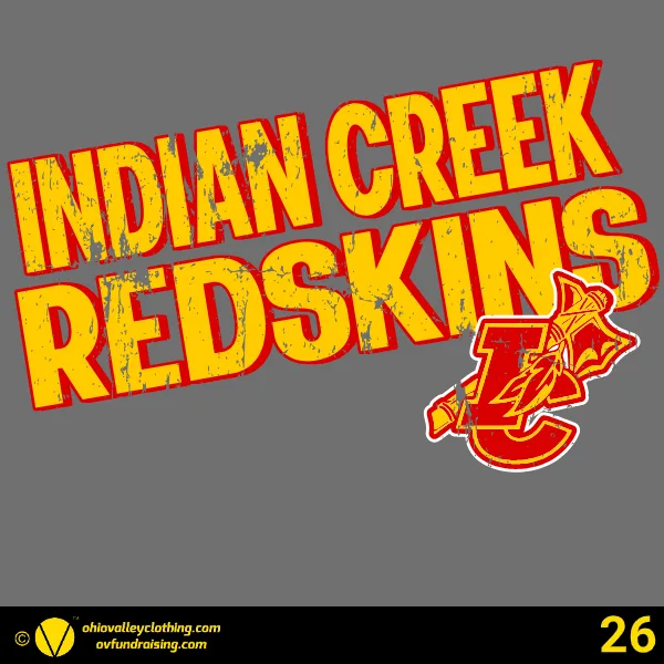 Indian Creek Middle School Football & Cheer 2025 Design 26