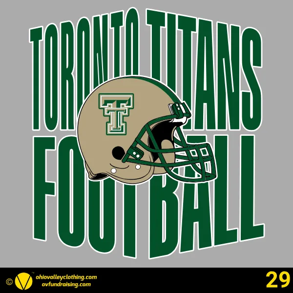Toronto Titans Youth Football & Cheer 2026 Design 29