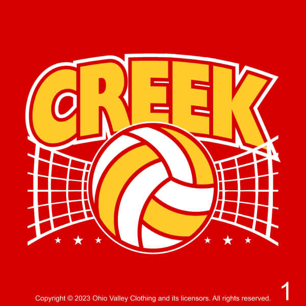 Indian Creek Volleyball 2023 Fundraising Sample Designs