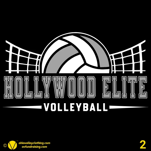 Hollywood Elite Volleyball Team Shirts 2024 Design 02