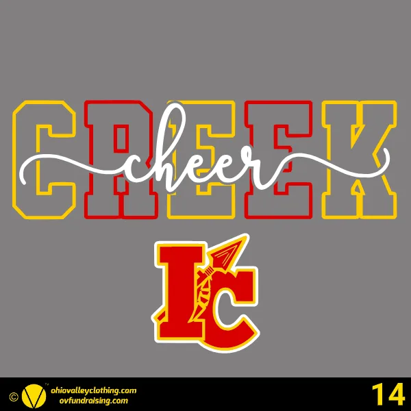 Indian Creek High School Cheerleaders 2025 Design 14