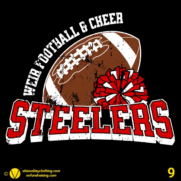 Weirton Steelers Cheering Organization 2026 - Design 09