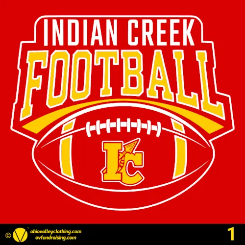 Indian Creek Football Boosters 2026 Fundraising Sample Designs