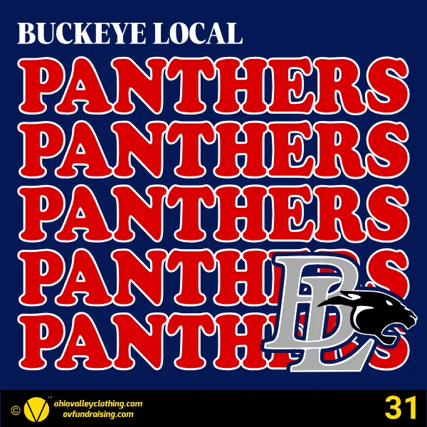 Buckeye Local Lady Panthers Basketball 2025-26 Design 31