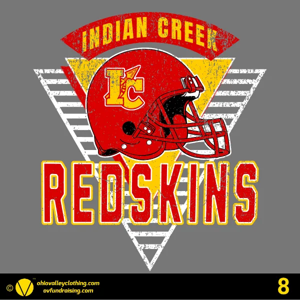 Indian Creek Football Roster/Parent Shirts- Design 08