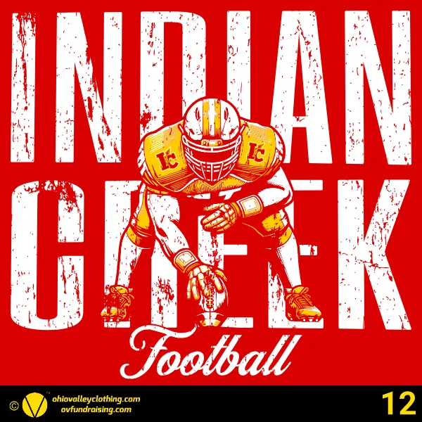 Indian Creek Football Boosters 2025 Design 12