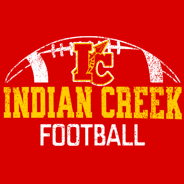 Indian Creek Football Roster Shirts 2024 logo