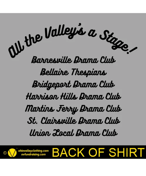 Union Local Drama Designs 2023-2024 Back of Shirt