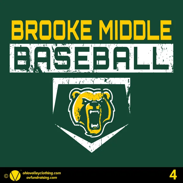 Brooke Middle School Club Baseball 2026 Design 04