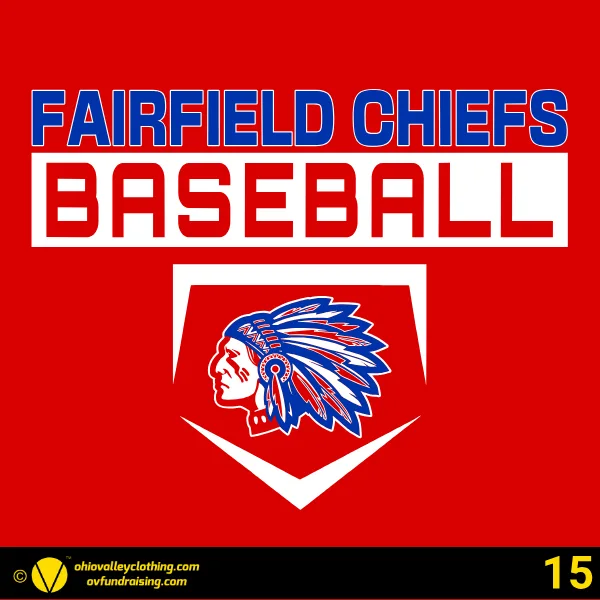 Fairfield Chiefs Baseball 2026 Design 15