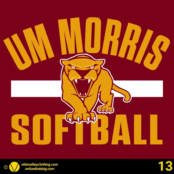 University of Minnesota Morris Softball 2026 Design 13