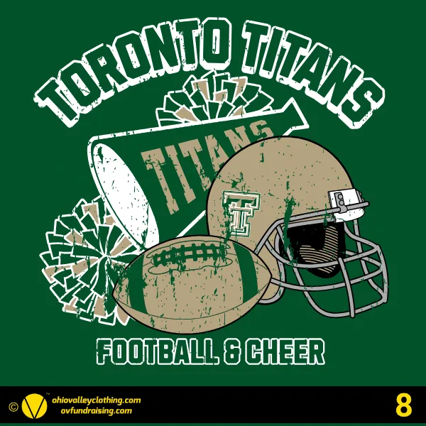 Toronto Titans Youth Football & Cheer 2026 Design 08