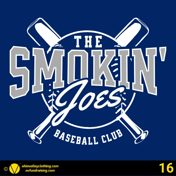 The Smokin' Joes Baseball Club Fall 2024 Design 16