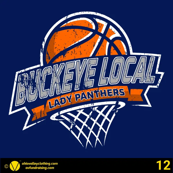 Buckeye Local Lady Panthers Basketball 2025-26 Design 12