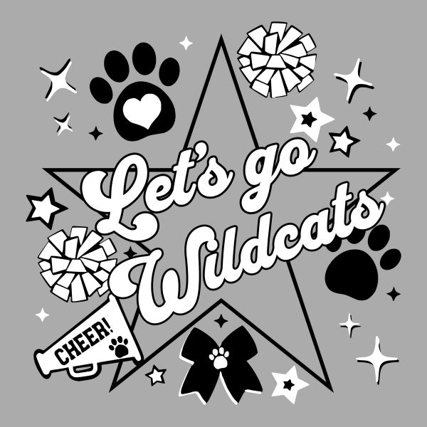 Edison Jr. Wildcats Cheer 2025 logo