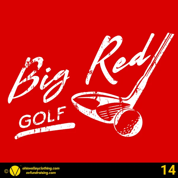 Steubenville Big Red Golf 2026 Design 14