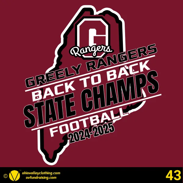 Greely Rangers Football 2026 Design 43