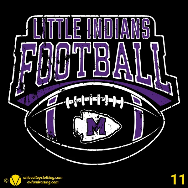Mascoutah Little Indians Football and Cheer 2026 Design 11