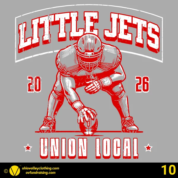Union Local Little Jets Football 2026 Design 10