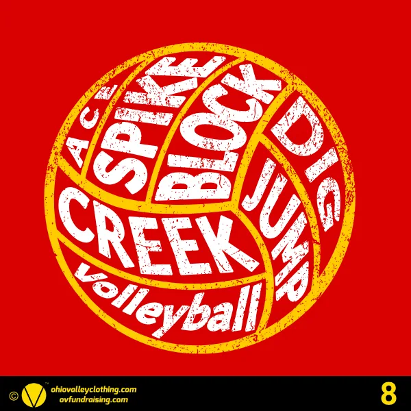 Indian Creek Volleyball 2024- Design 08