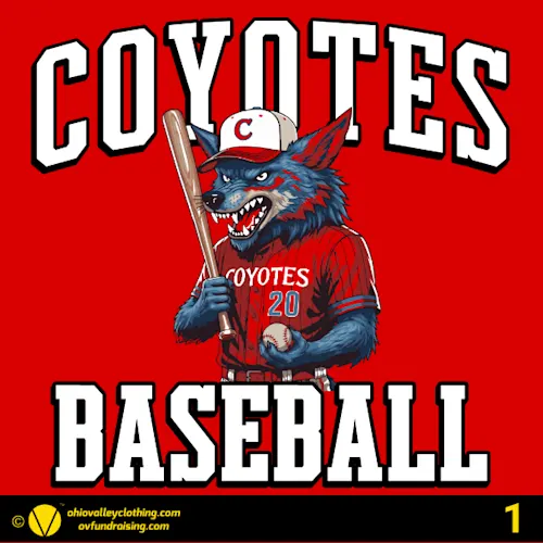 Coyotes Baseball Spring 2026 Fundraising Sample Designs