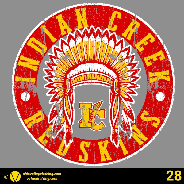 Indian Creek Football Boosters 2026 Design 28