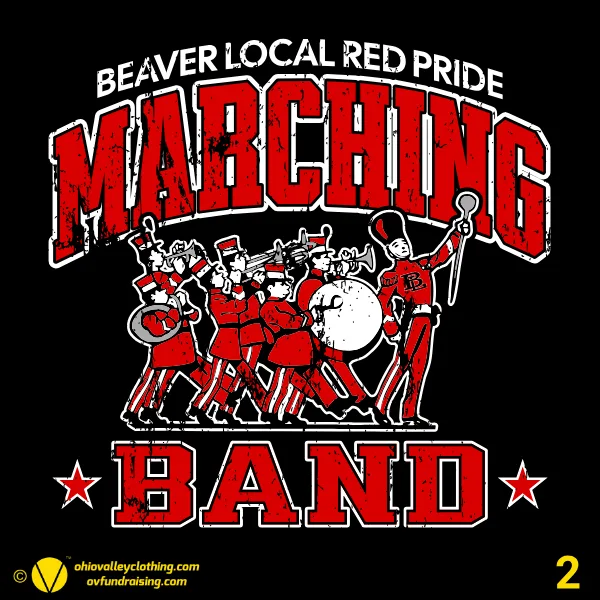 Beaver Local Red Pride Band Boosters 2026 Design 02