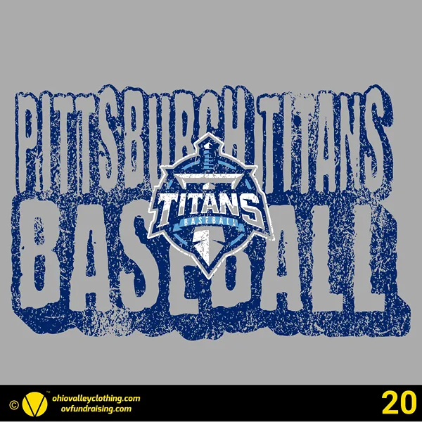 Pittsburgh Titans Baseball 2024 Design 20