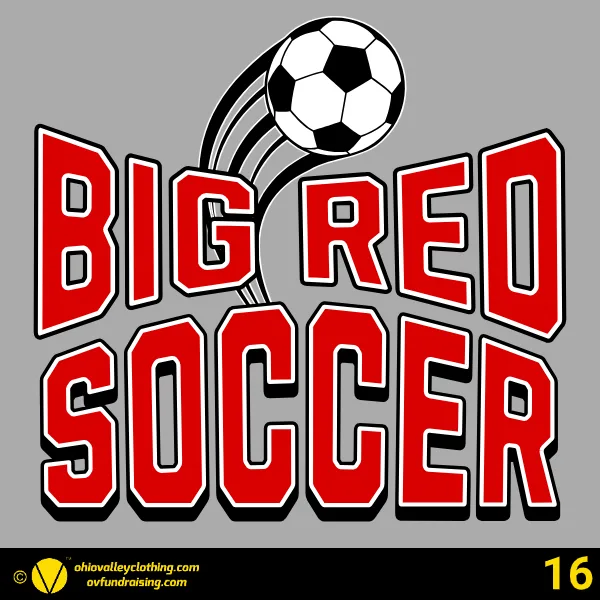 Steubenville Big Red Boys Soccer 2025 Design 16