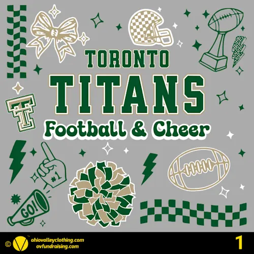 Toronto Titans Youth Football & Cheer 2026 Fundraising Sample Designs