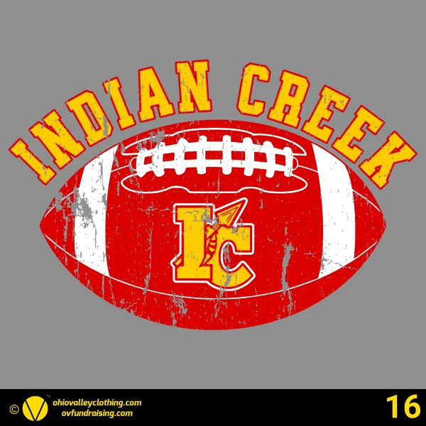 Indian Creek Football Boosters 2026 Design 16