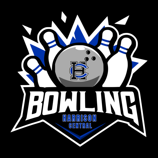 Harrison Central Huskies Bowling 2025-26 logo