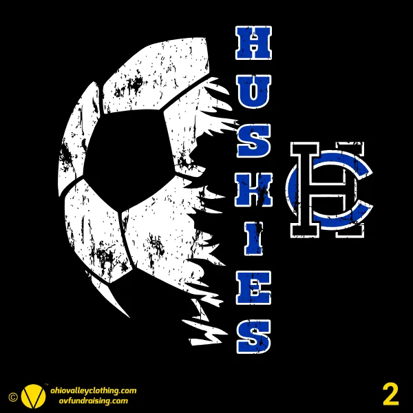 Harrison Central Huskies Soccer  2026 Design 02