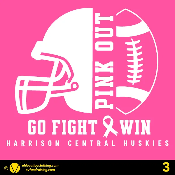 Harrison Central Football Pink Out Game 2026 Design 03