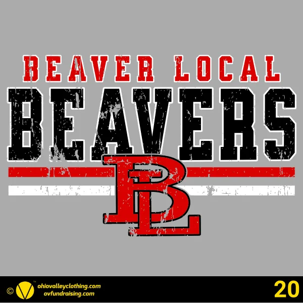 Beaver Local Red Pride Band Boosters 2026 Design 20