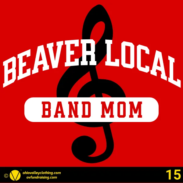Beaver Local Red Pride Band Boosters 2026 Design 15