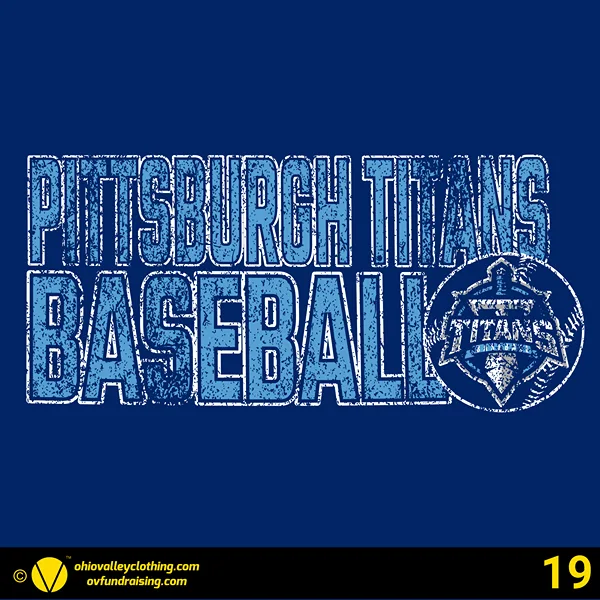 Pittsburgh Titans Baseball 2024 Design 19