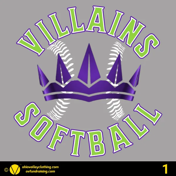 Villains Softball 2024 Design 01