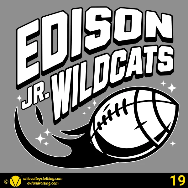 Edison Jr. Wildcats Football 2025 Design 19