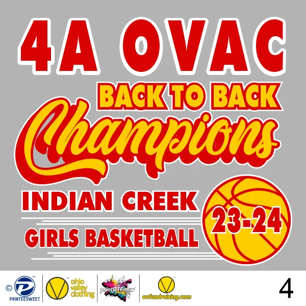 Indian Creek Girls Basketball 2023-2024- Design 004