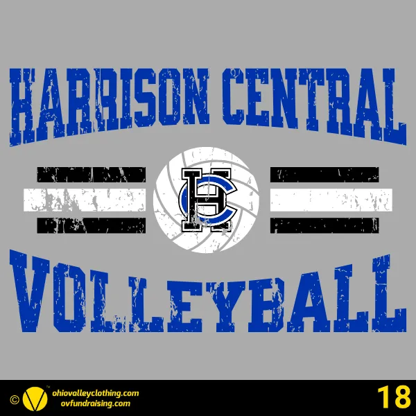 Harrison Central Volleyball Parents Club 2026 Design 18