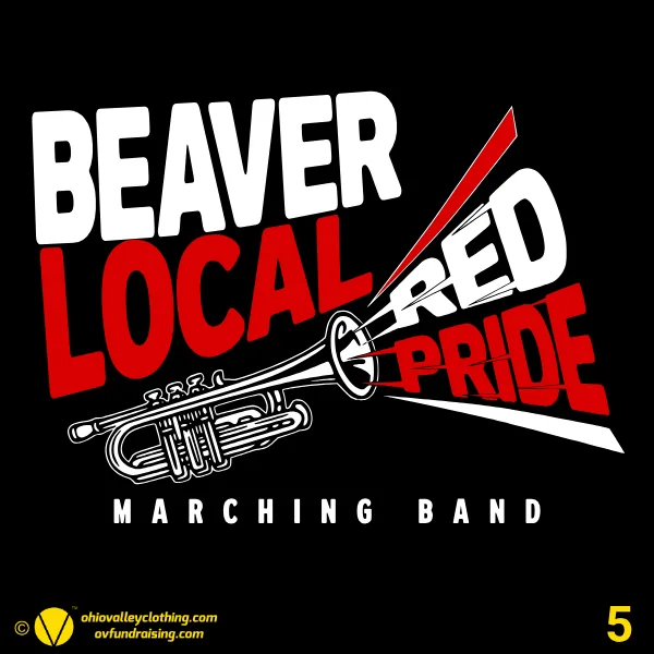 Beaver Local Red Pride Band Boosters 2026 Design 05