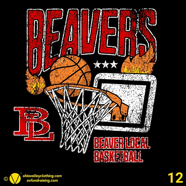 Beaver Local Boys Basketball 2024-2025 Design 12