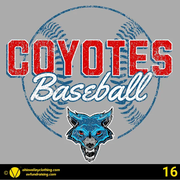 SV Coyotes Baseball Club Fall 2024 Design 16