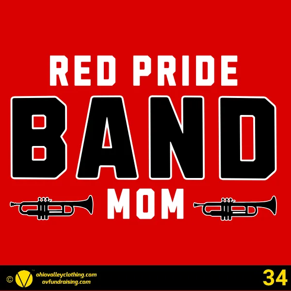 Beaver Local Red Pride Band Boosters 2024 Design 34
